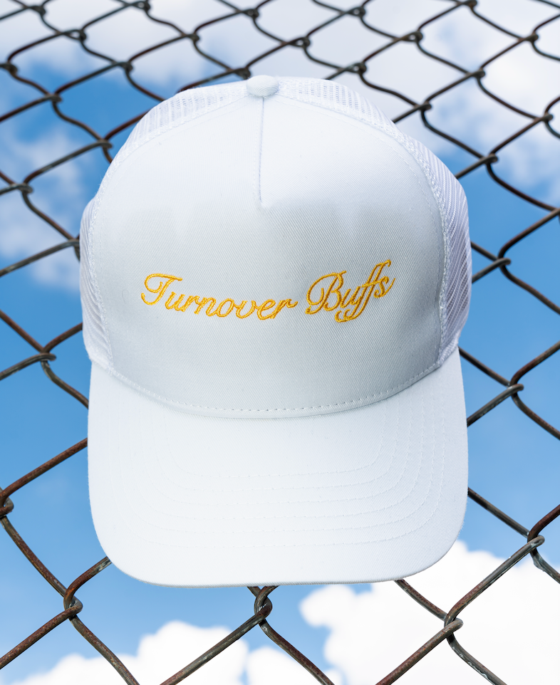 White Turnover Buffs Trucker Hat