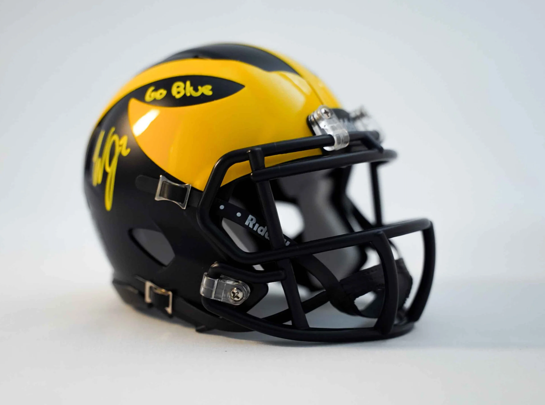 Autographed Michigan Mini Helmet