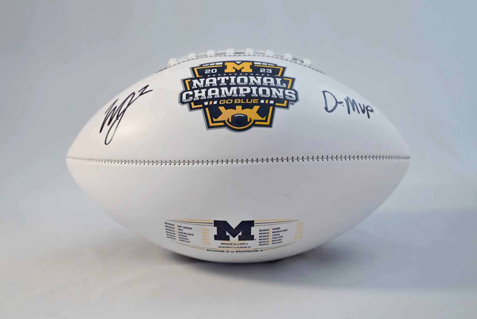 Signed National Champions Full Size Football
