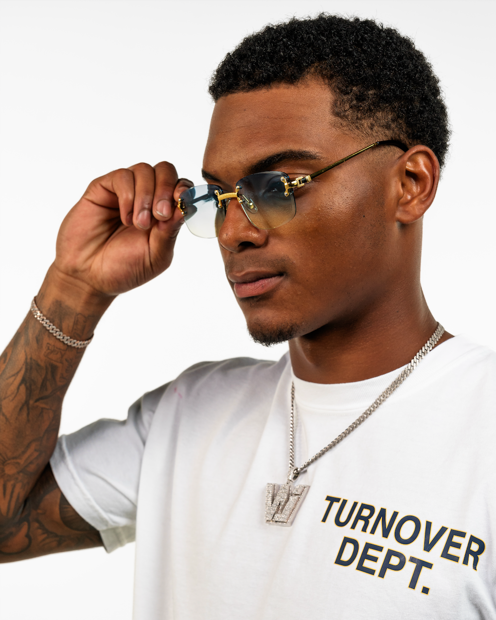 Maize-N-Blue Turnover Buffs Glasses