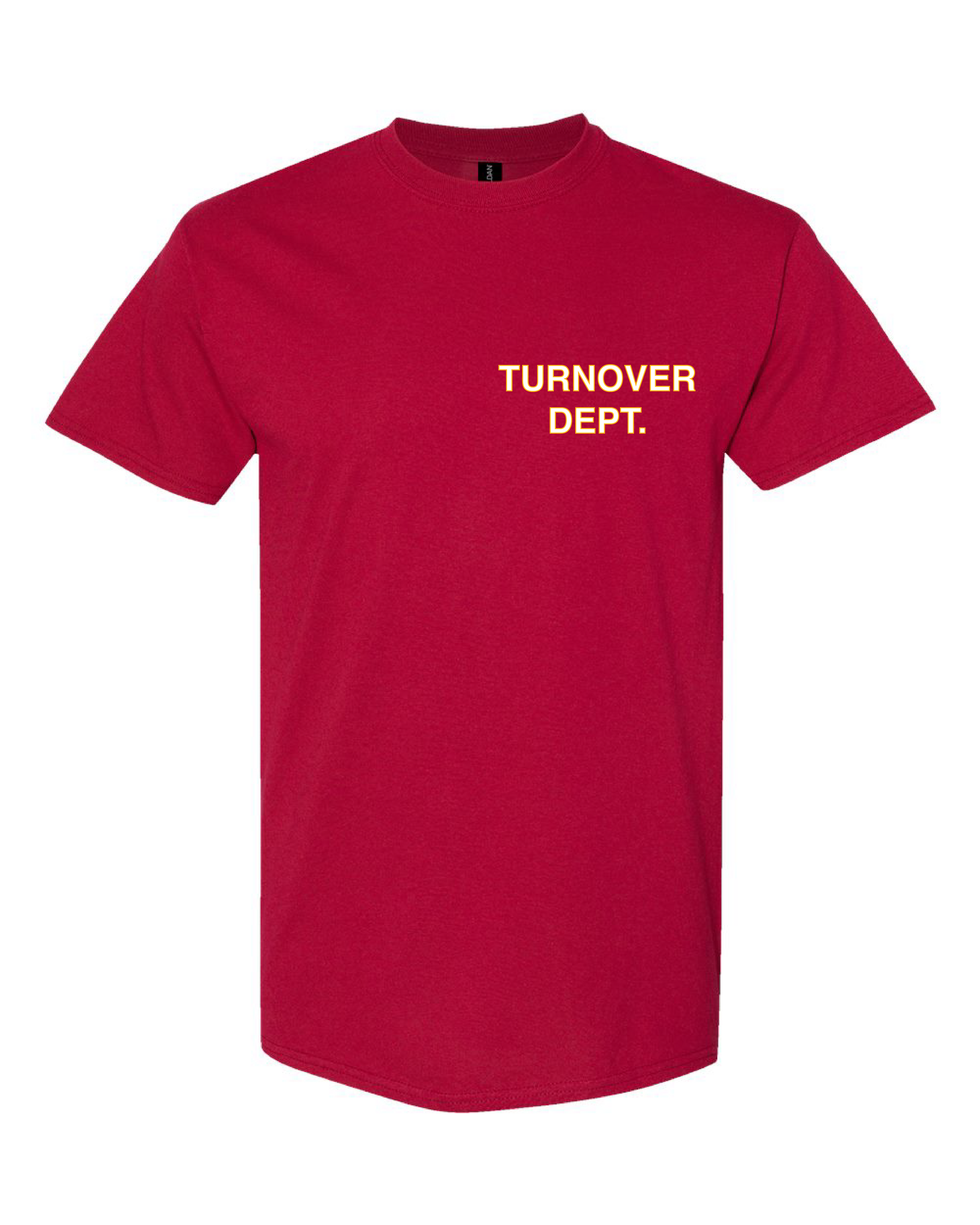 Cardinal Red Turnover Dept. T-Shirt