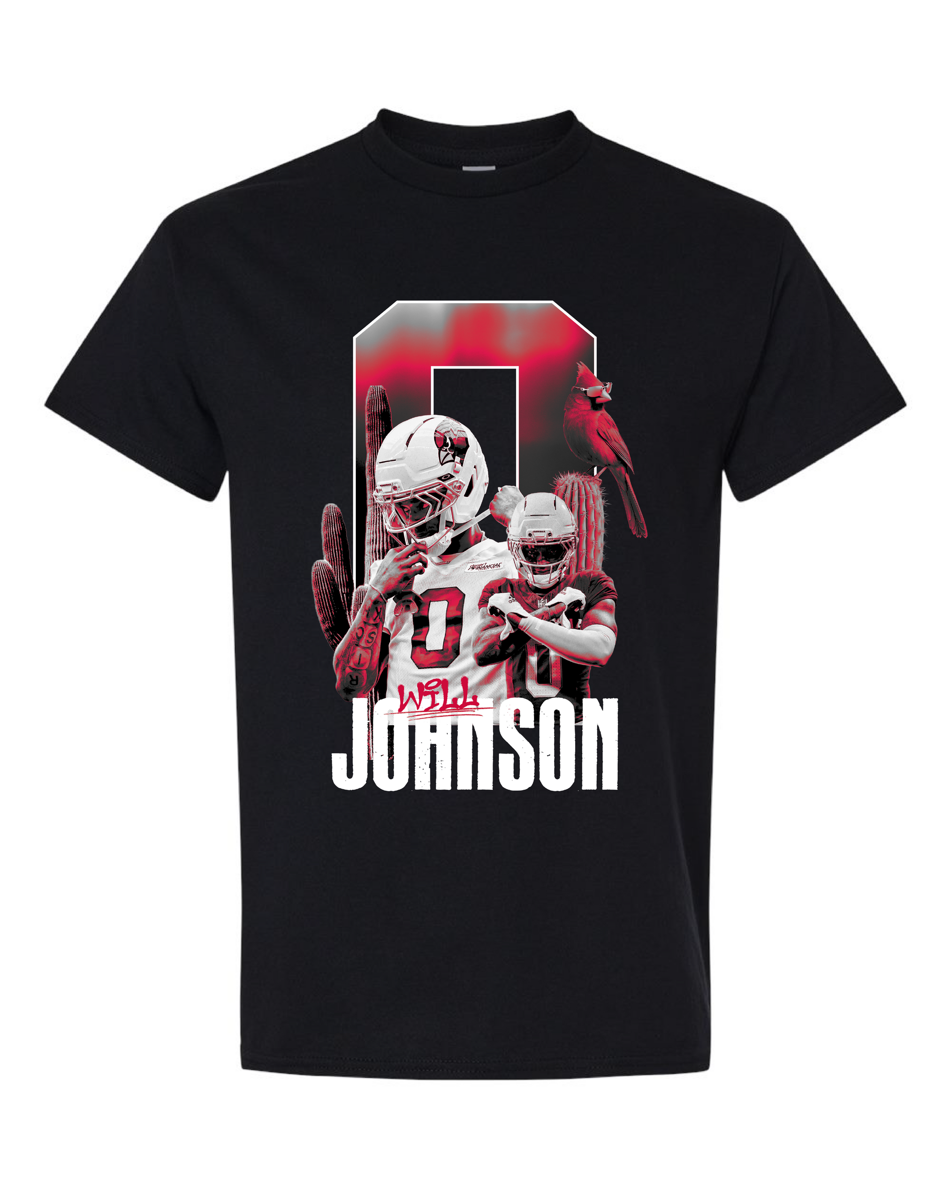 Will Johnson #0 Black Desert Tee
